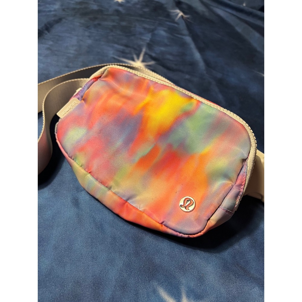 Lululemon Everywhere Belt Bag 1L Electric Lemon Multi Tie Dye Waist Pack Bag
